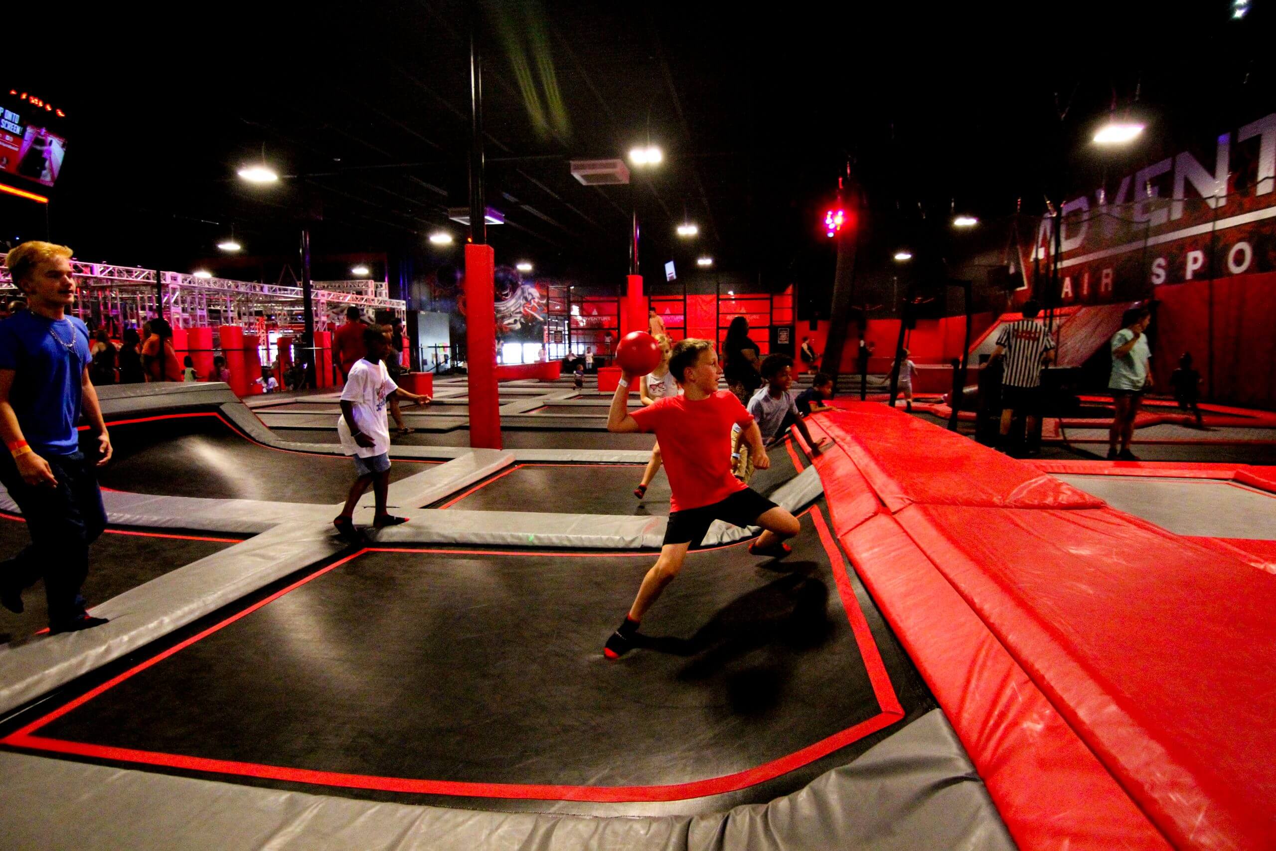 having fun at Adventure Air Sports