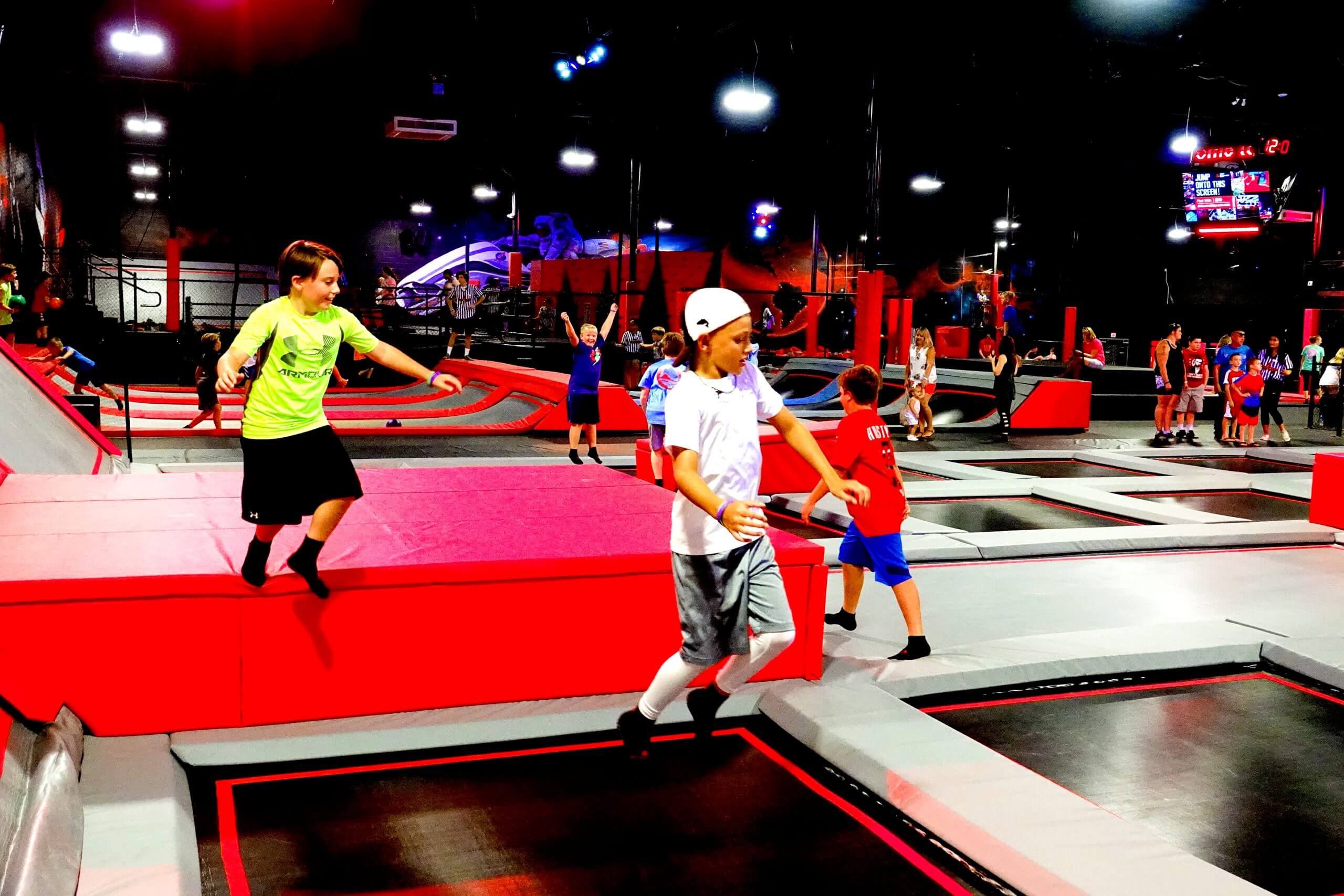 field trips on the main court at adventure air sports